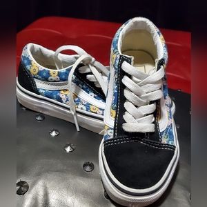 Girls Size 12 Blue floral Vans